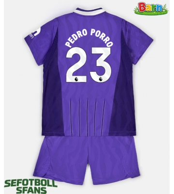 Tottenham Hotspur Pedro Porro #23 Tredjeställ Barn 2026-27 Kortärmad (+ Korta byxor)